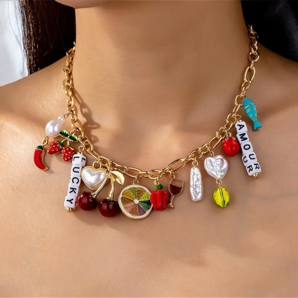 Lucky in Love Charm Necklace